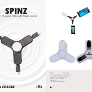3-In-1 Charging Cable With Fidget Spinner