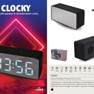 Bluetooth Speaker & Mirrored Alarm Clock - CLOCKY