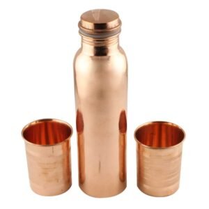 DOCTOR COPPER BOTTLE WITH 2 MUGS IN GIFT BOX