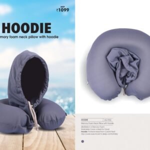 Memory Foam Neck Pillow With Hoodie - HOODIE