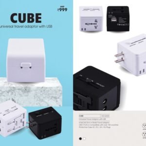 Universal Travel Adapter With USB - CUBE