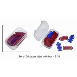 B31 – Set Of 20 Paper Clips With Box