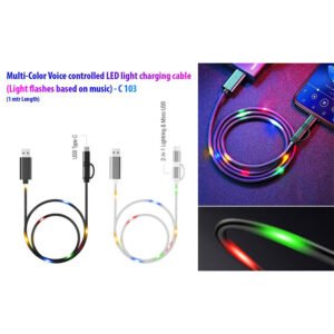 C103 – Voice Controlled LED Light Charging Cable