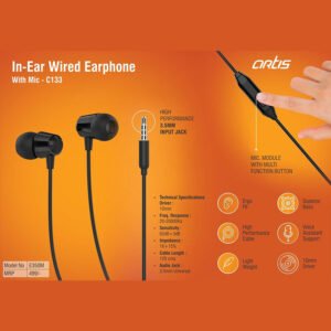 C133 – Artis In-Ear Wired Earphone With Mic