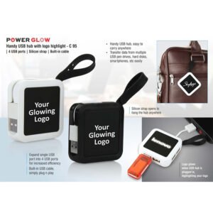 C95 – Powerglow Handy USB Hub With Logo Highlight