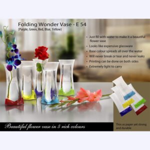 E54 – Folding Wonder Vase (Unbreakable, Leakproof, Easy To Carry)