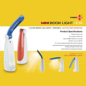 E58 – Power Plus Book Reading Light