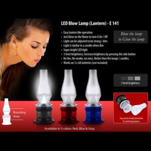 E141 – LED Blow Lamp (Lantern) (With 3 Step Light)