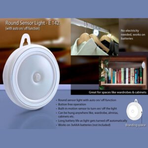 E142 – Round Sensor Light (Auto OnOff)