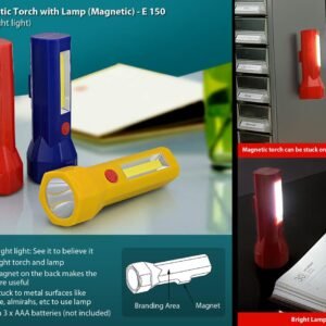 E150 – Hexa Plastic Torch With Lamp (Magnetic)